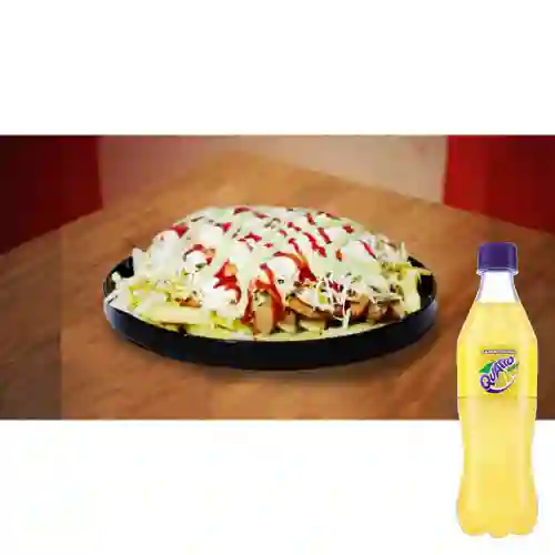 Combo Salchipapa Costeña Personal +Quatro Orig 400ML