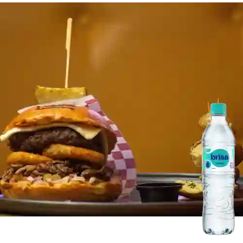 Combo Ambry´s Burguer + Agua Brisa Sin Gas 600ml
