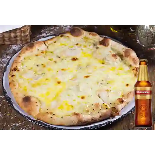 Combo Pizza Greta + Club col. Dorada Bot. 330ml