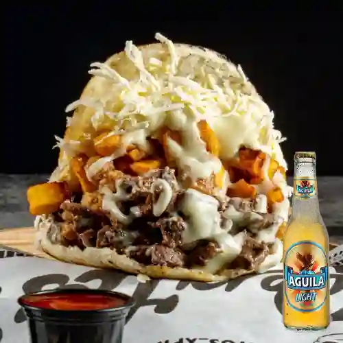 Combo Arepa Montañerita + Aguila Light