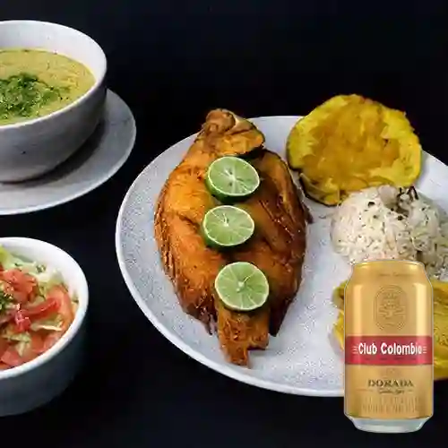 Combo Sancocho Pescado c/ Tilapia + Club Col. Dorada 330ml