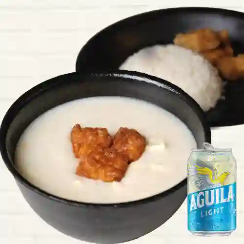Combo Mote de Queso&Chicharrón + Aguila Light Lata 330ml