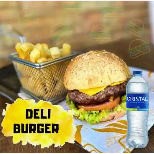 Combo Deli Burguer + Agua Cristal