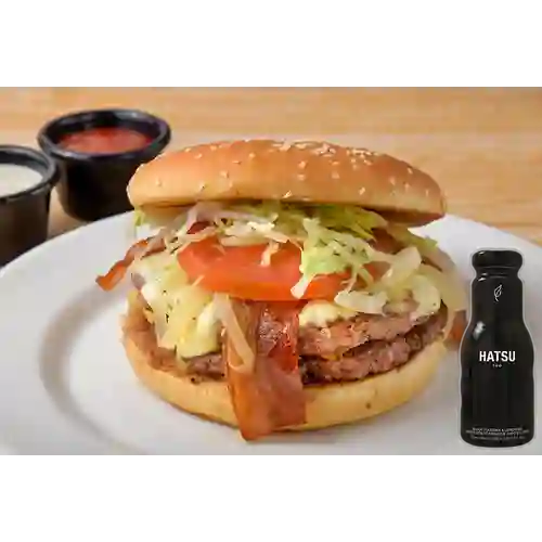 Combo Hamburguesa Especial + Hatsu Negro 250 ml