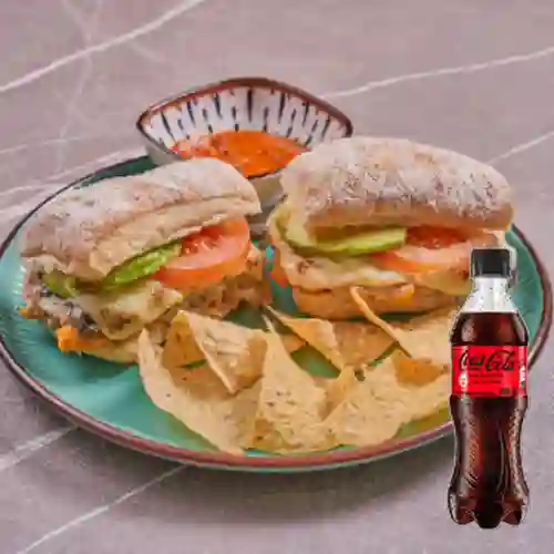 Combo Torta Veggie + Coca Cola Sin Azúcar 400 ml