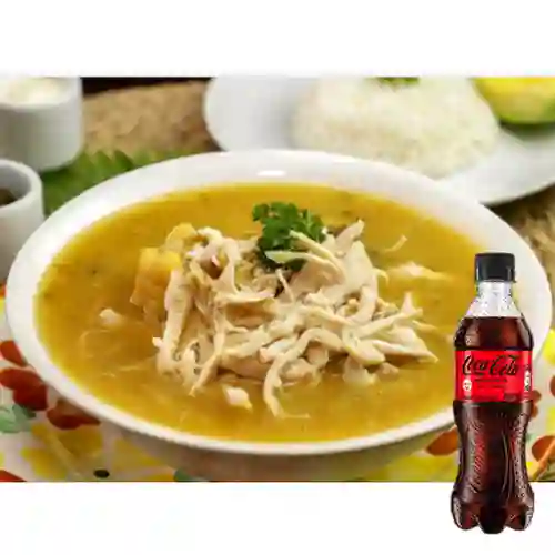 Combo Medio Ajiaco + Coca-Cola Sin Azúcar 400 ml