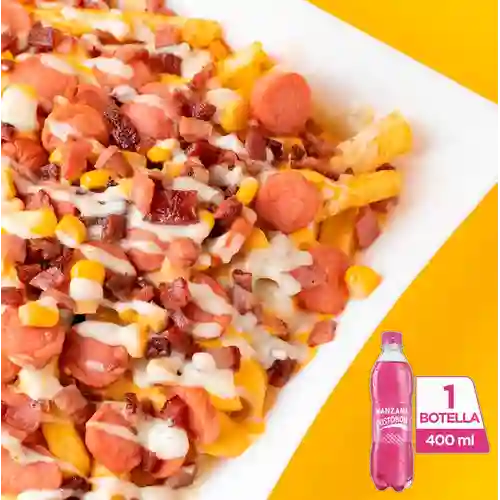 Combo Papa Super Americana + Manzana Postobón 400 ml