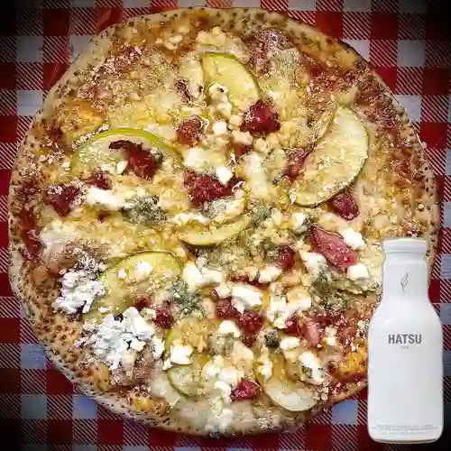 Combo Pizza Manzana de Eva + Hatsu Blanco 400 ml
