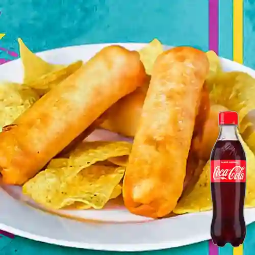 Combo Flautas Veracruz +Cocacola Orig 400ml