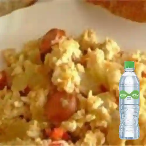 Combo Porción Huevos Rancheros +Agua Brisa C/Gas 600ml
