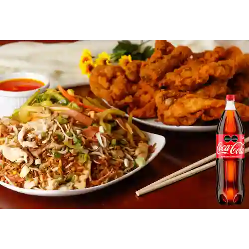 Arroz,Chop Suey&Pollo Entero +Cocacola Org 1.5l