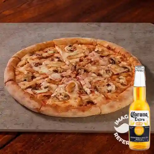 Combo Pollo con Champiñón + Corona 330 ml