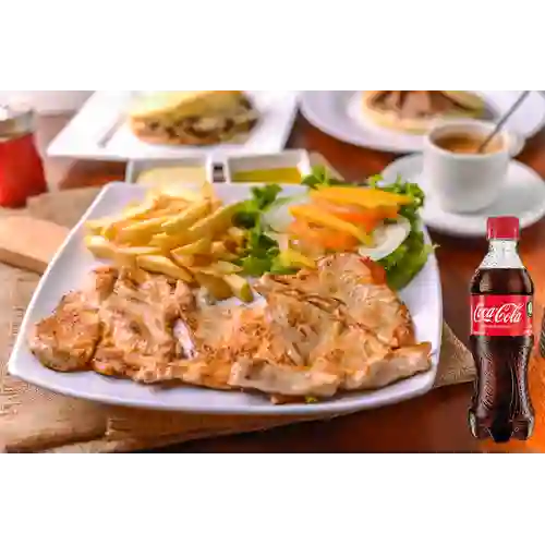 Combo Asado de Pollo + Coca-Cola Sabor Original 400 ml