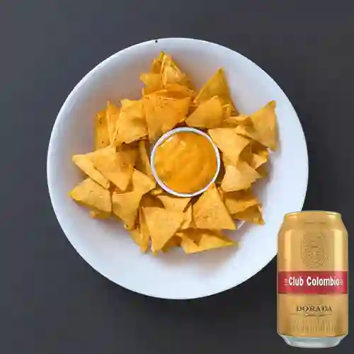 Combo Nachos en Serie + Club col. Dorada Lta 330ml