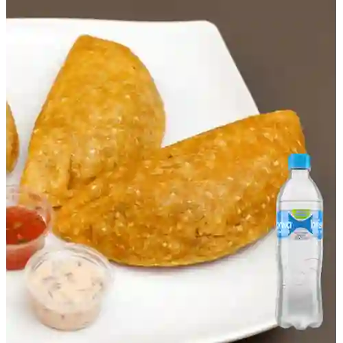 Combo Empanada de Carne + Agua Brisa Sin Gas
