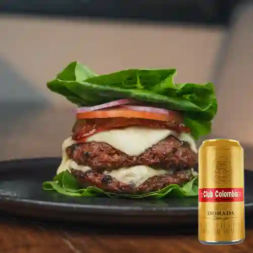 Combo Slim Burger + Club Colombia Dorada 269 ml