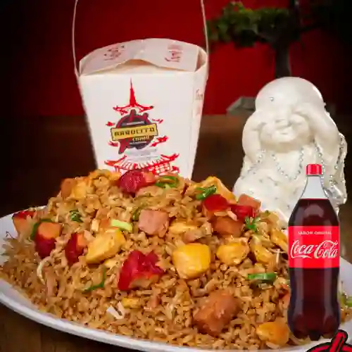 Arroz Chino Especial +Carne de Res +CocaCola Org 2.5L