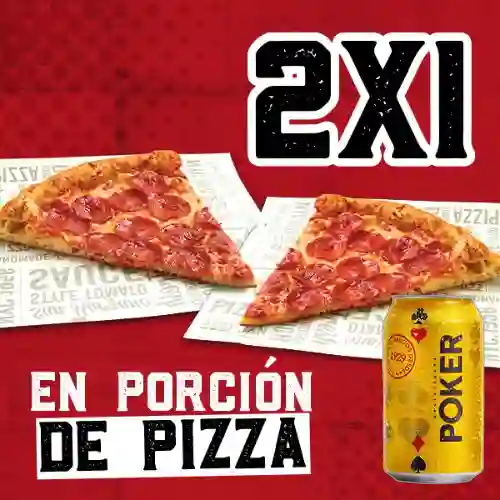 Combo 2x1 Porción Xxl Bbq + Cerveza Poker Lta 330ml