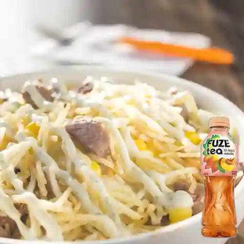 Combo Mazorcada Mixta + Fuze Tea Durazno 500 ml