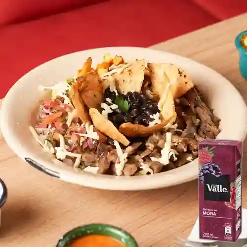 Combo Bowl + Del Valle Frutal Mora 200ML