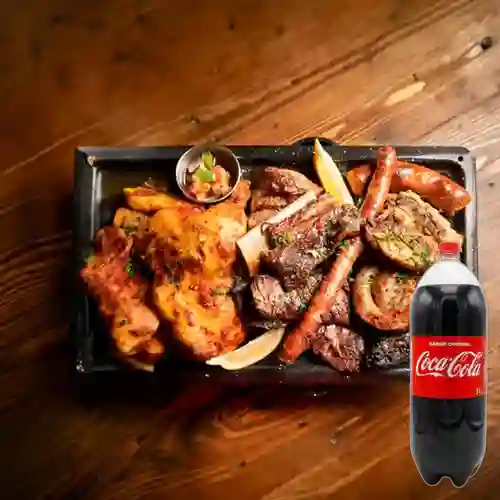 Combo Parrillada Mixta para 2 Personas + Coca Cola 3 L