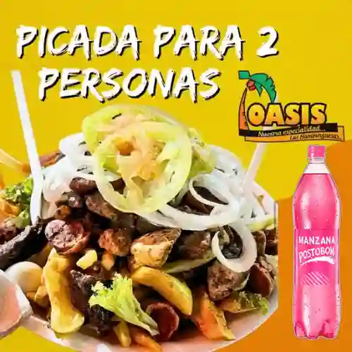 Combo Picada 2 Personas + Postobon Manzana  1.5L