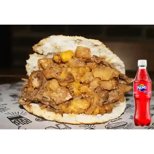 Combo Arepa de Chicharrón + Premio 400 ml