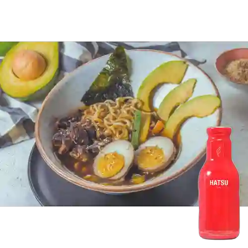 Combo Sopa Ramen Lomo de Res + Hatsu Rojo 400 ml