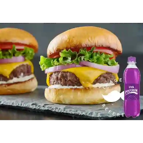 Combo Hamburguesa Clásica + Postobon Uva 400 ml
