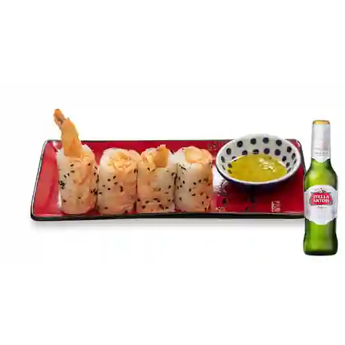 Combo Butter Crab Roll + Stella Artois Bot. 330ml