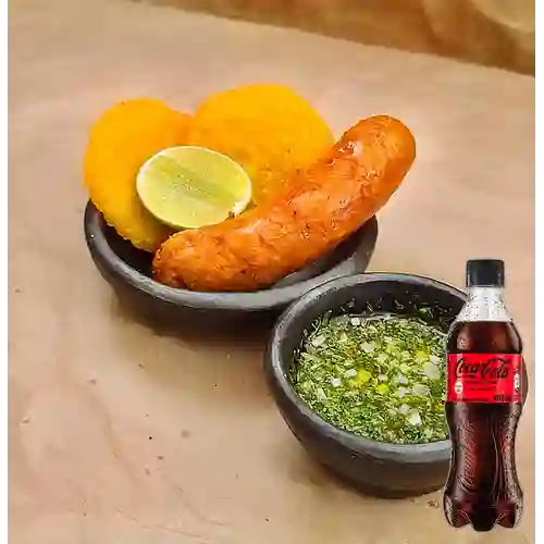 Combo Chorizo + Coca Cola Sin Azúcar 400 ml