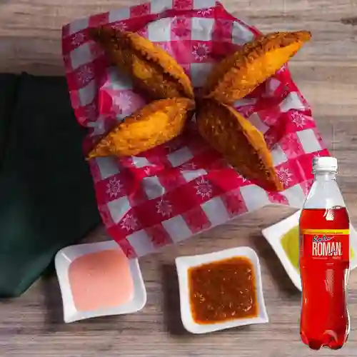 Combo Empanada Lechona + Kola Roman 400 ml