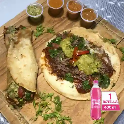 Combo Burrito de Birria + Postobón Manzana 400 ml