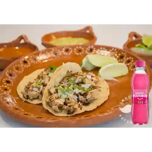 Combo Taco de Pollo + Postobón Manzana 250 ml