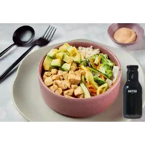 Combo Bowl de Pollo en Naranja + Hatsu Negro 400 ml