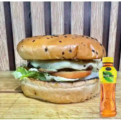 Combo Hamburguesa Sencilla + Fuze Tea Limón 400ML