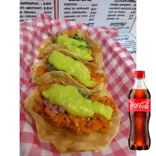 Combo Taco de Pollo + Coca Cola Original 400 ml