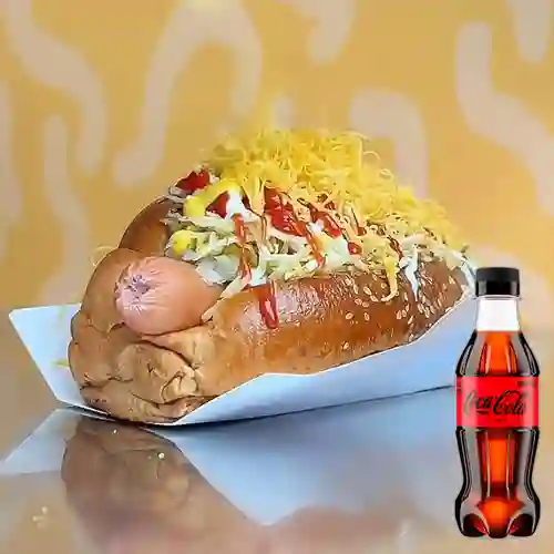 Combo Perro Caliente + Coca-Cola Zero 250 ml