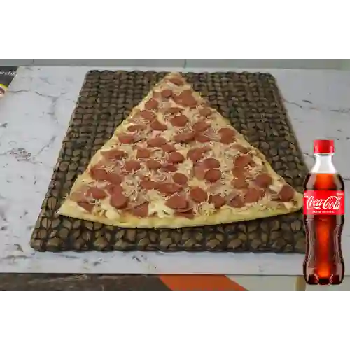 Pizza Caprichosa 4 Carnes Triangular #1 +CocaCola Org 400ml