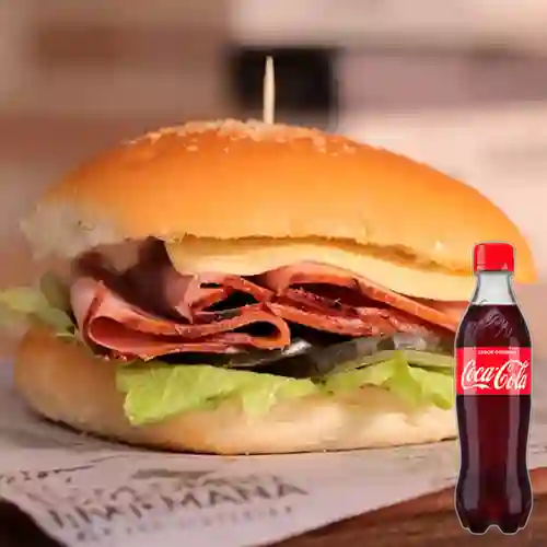 Combo Sándwich Jamón Dulce +Cocacola Orig 400ml