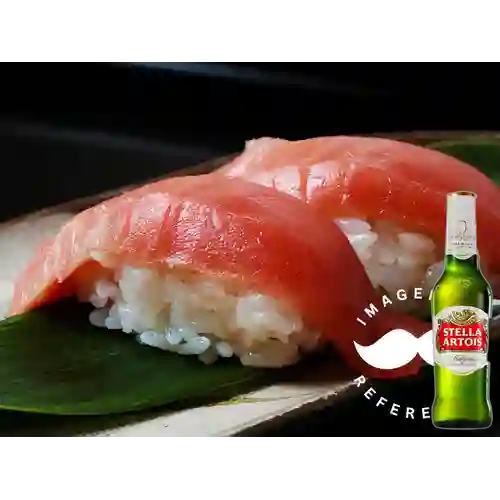 Combo Nigiri de Langostino + Stella Artois 355 ml