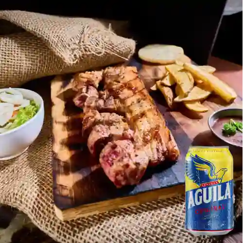 Combo Costichi Cerdo Exquisito + Aguila Orig Lata 330ml