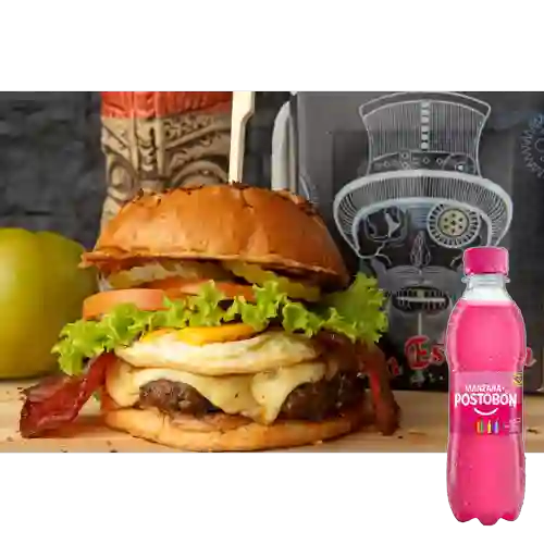 Combo Tocineta la Estación + Postobón Manzana 250 ml