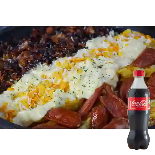 Combo Papas Rancho + Coca Cola Original 400Ml.