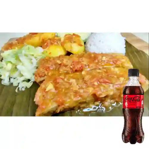 Combo Sobrebarriga Criolla +Cocacola S/az 400ml