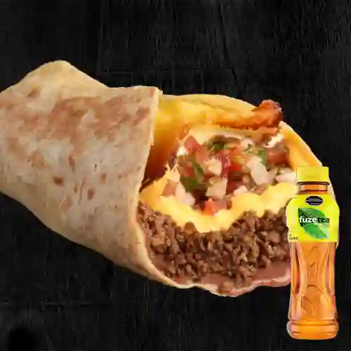 Combo Burrito Texano (490 Gr) + Fuze Tea Limón 400ML