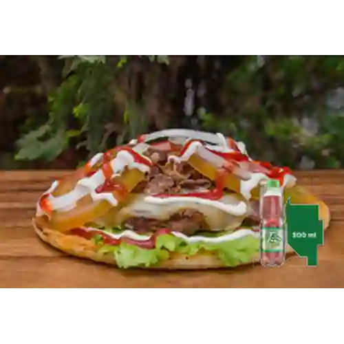Combo Arepa Burger + Mr Tea Limón 500 ml