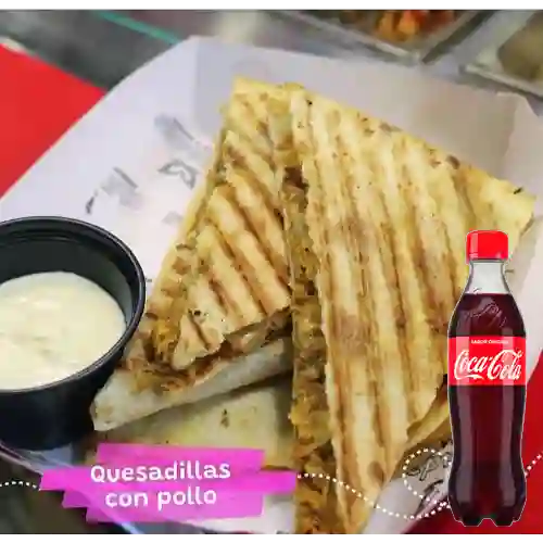 Combo Quesadilla de Pollo + Cocacola 400Ml