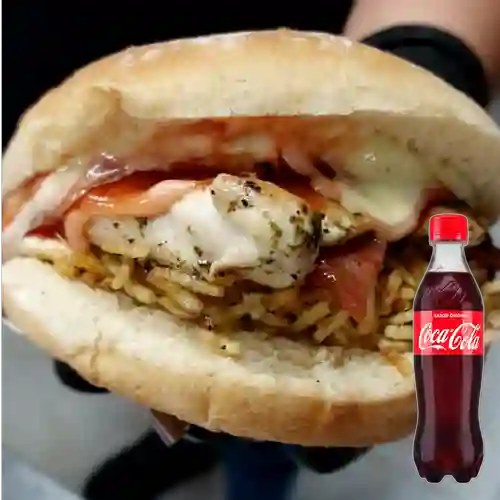 Combo Hamburguesa de Pollo + Coca-cola 400 ml