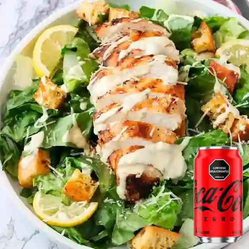 Combo Ensalada Cesar con Pollo + Coca-Cola ZERO 330 ml
